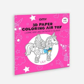 3D Unicorn Air Toy