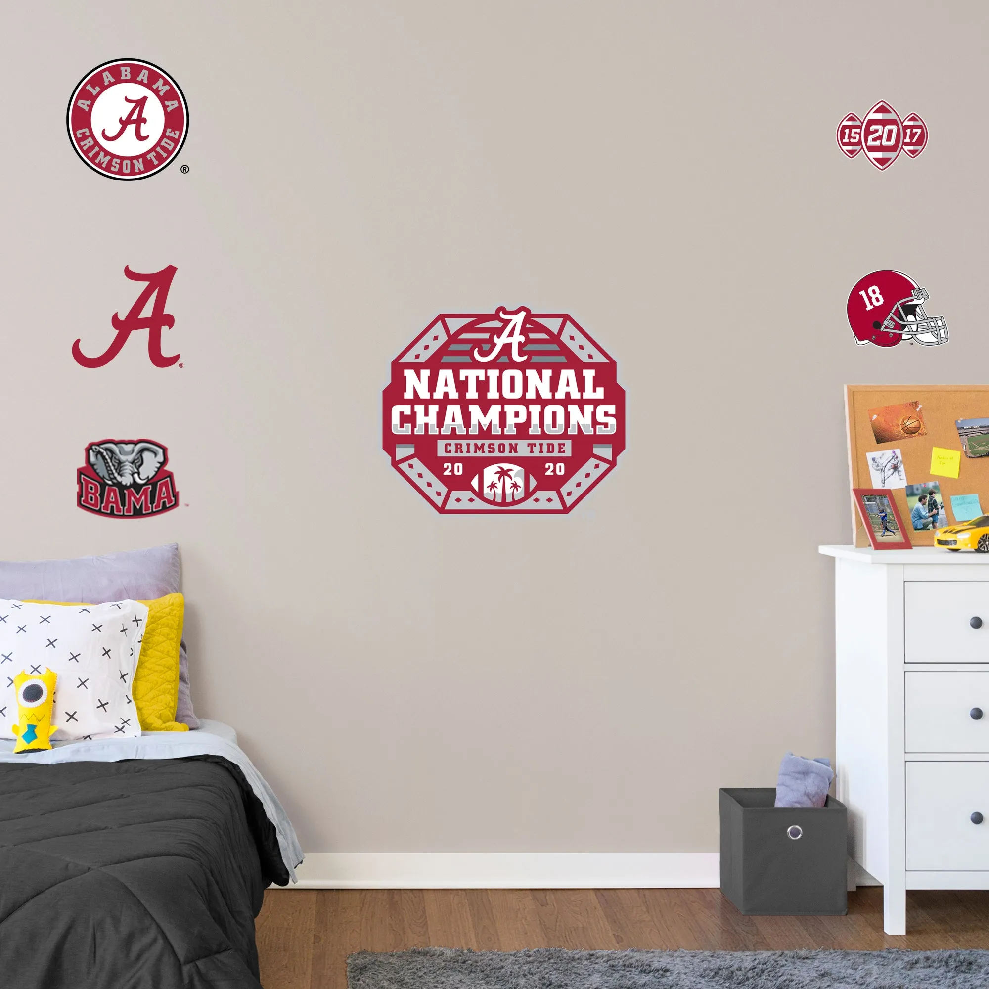 Alabama Crimson Tide 2020 Champions Logo  - Officially Licensed NCAA Removable Wall Decal