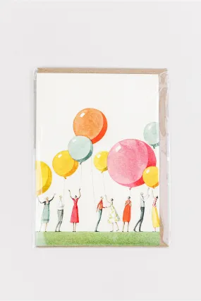 Balloon Party Greeting Card