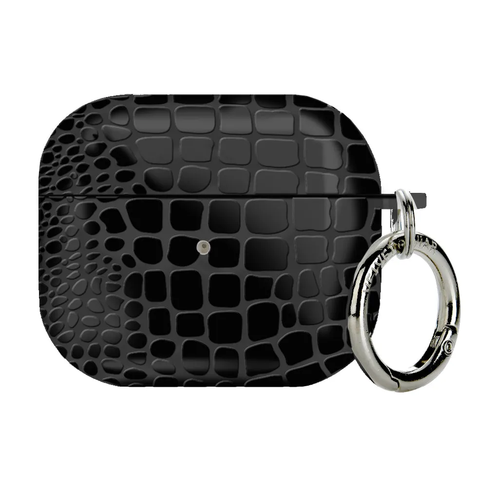 Black Croc AirPod Case