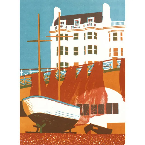 Brighton Fish Market Greeting Card