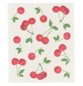 Cherries Swedish Dishcloth