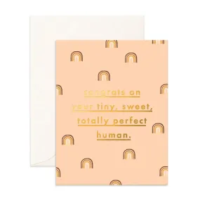 Congrats Tiny Human Greeting Card