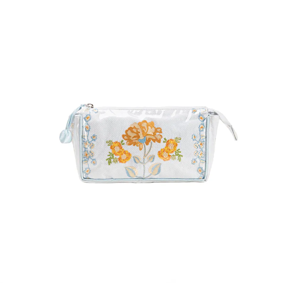 Embroidered Small Make-Up Bag