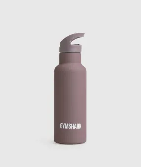 Gymshark 500ml Straw Flask - Walnut Mauve