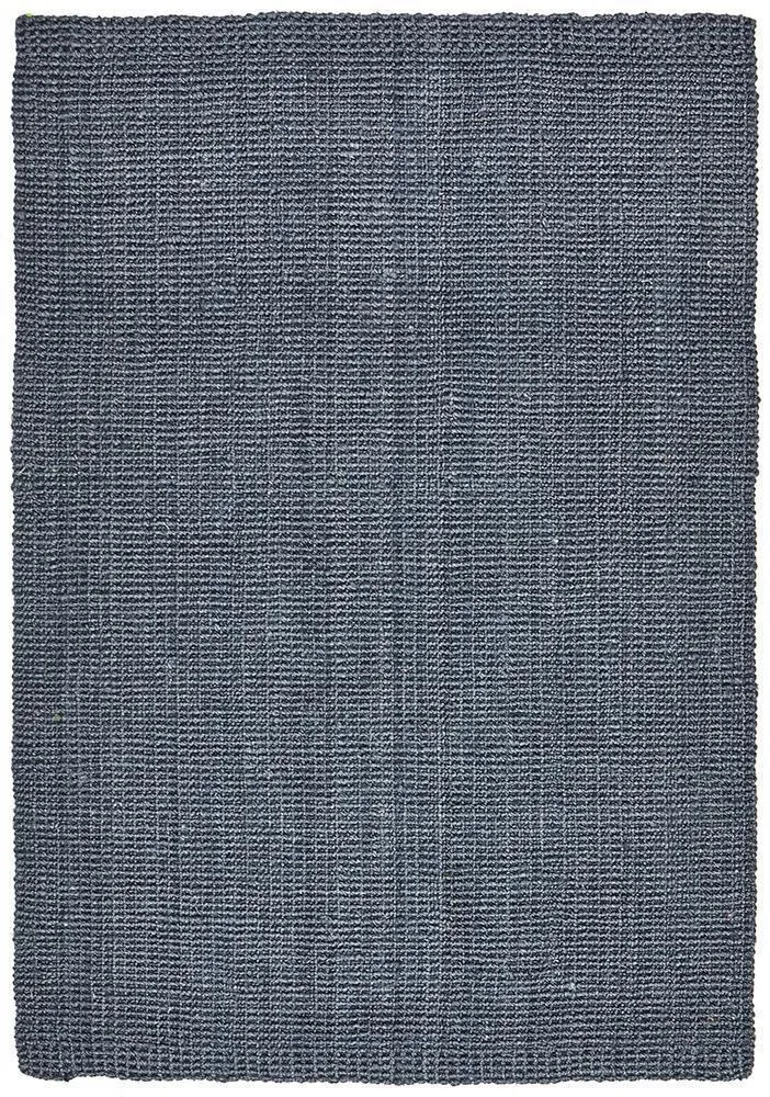 Hand-spun Jute Rug - Navy