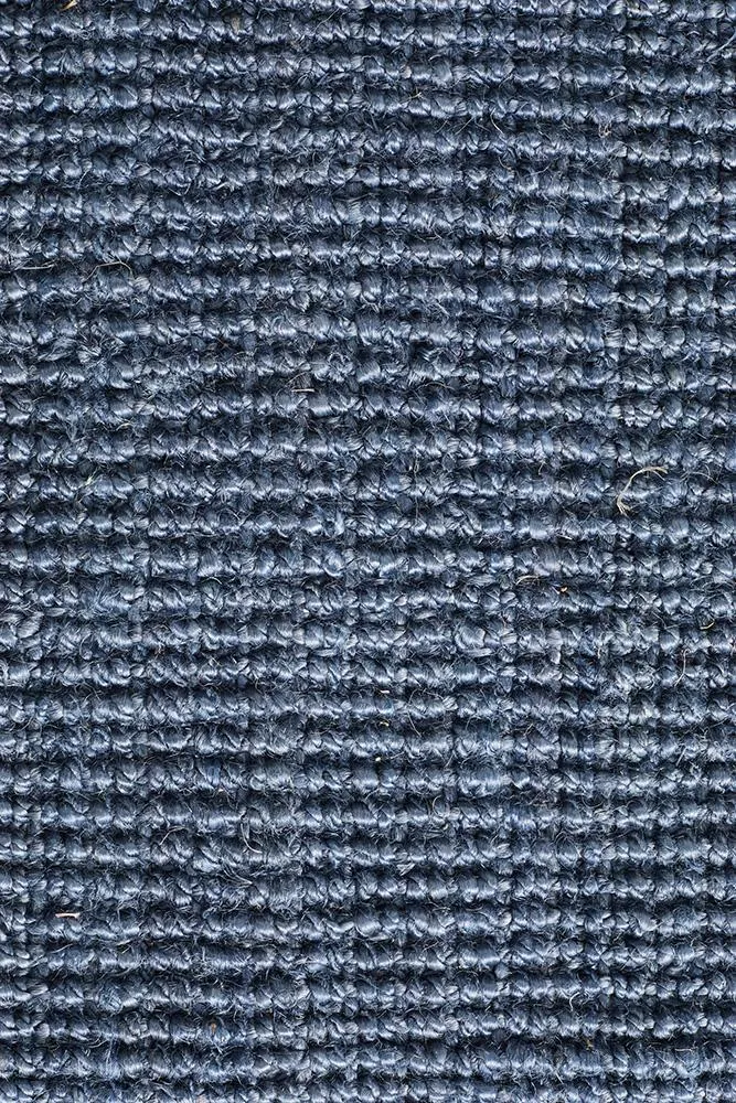 Hand-spun Jute Rug - Navy