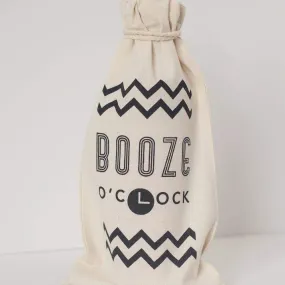 liquor gift bag, funny gift bag, birthday gift, booze o'clock