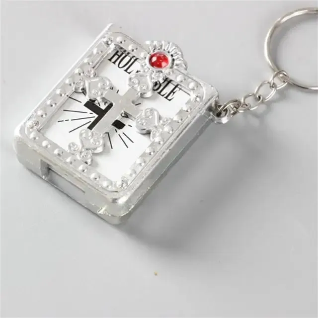 Mini Holy Bible Keychain Book Pendant