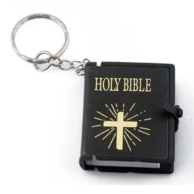 Mini Holy Bible Keychain Book Pendant