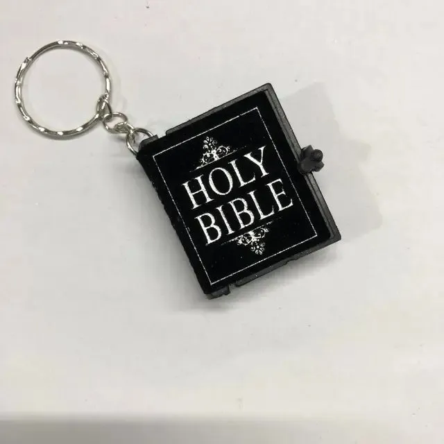 Mini Holy Bible Keychain Book Pendant