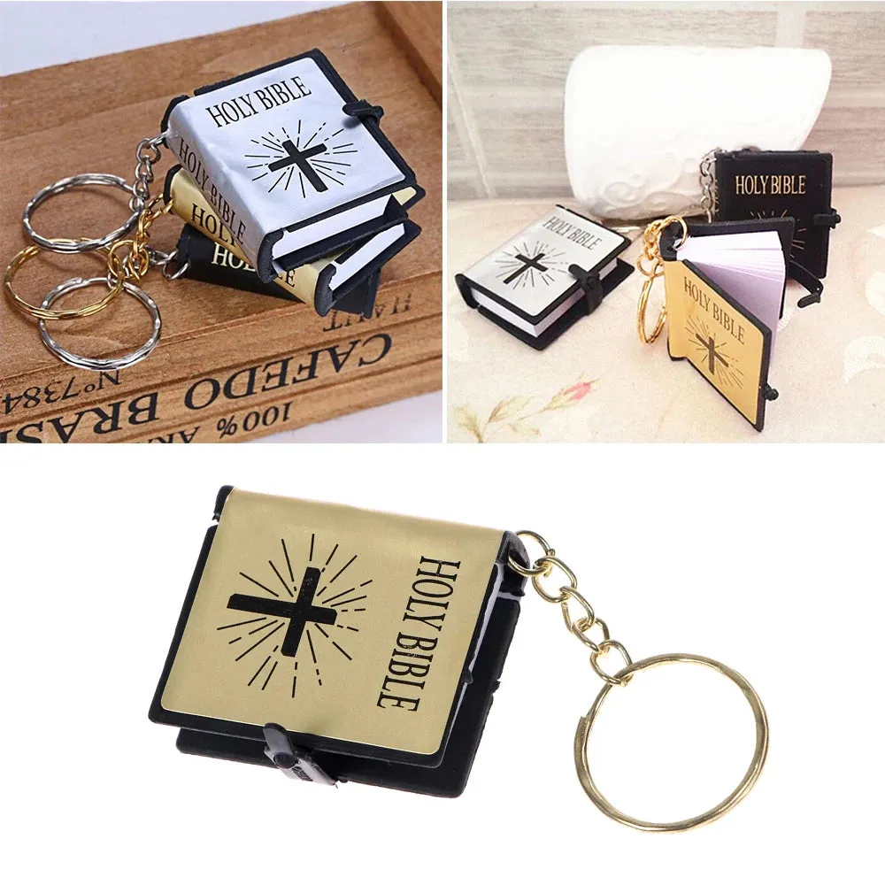 Mini Holy Bible Keychain Book Pendant