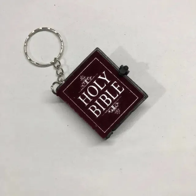 Mini Holy Bible Keychain Book Pendant