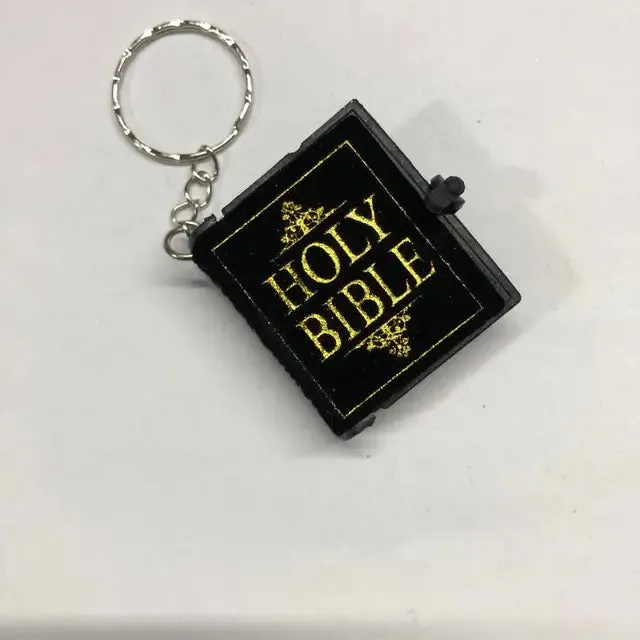 Mini Holy Bible Keychain Book Pendant