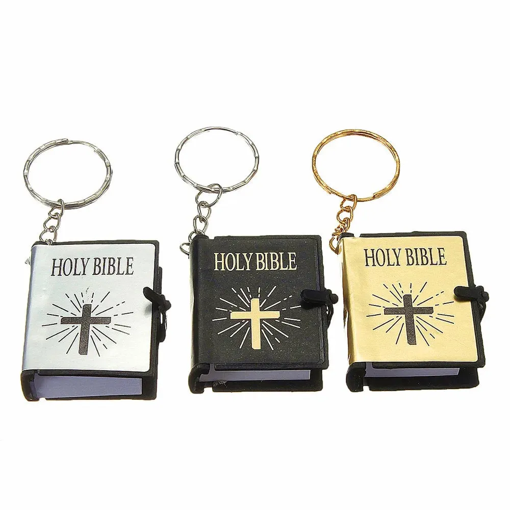 Mini Holy Bible Keychain Book Pendant