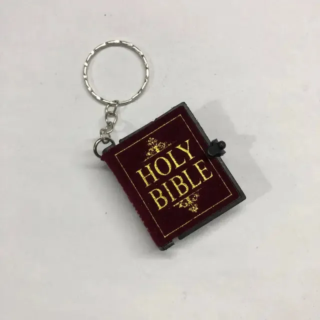 Mini Holy Bible Keychain Book Pendant