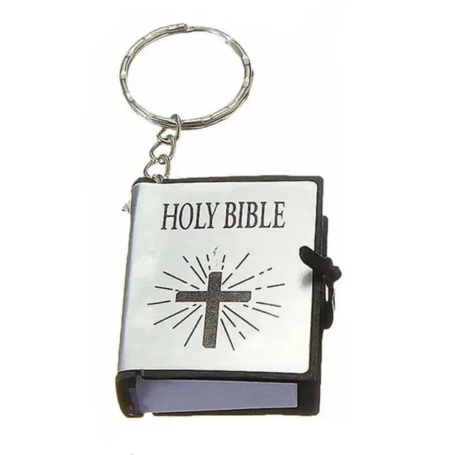 Mini Holy Bible Keychain Book Pendant