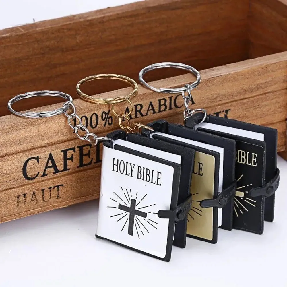 Mini Holy Bible Keychain Book Pendant