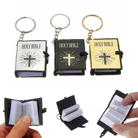 Mini Holy Bible Keychain Book Pendant