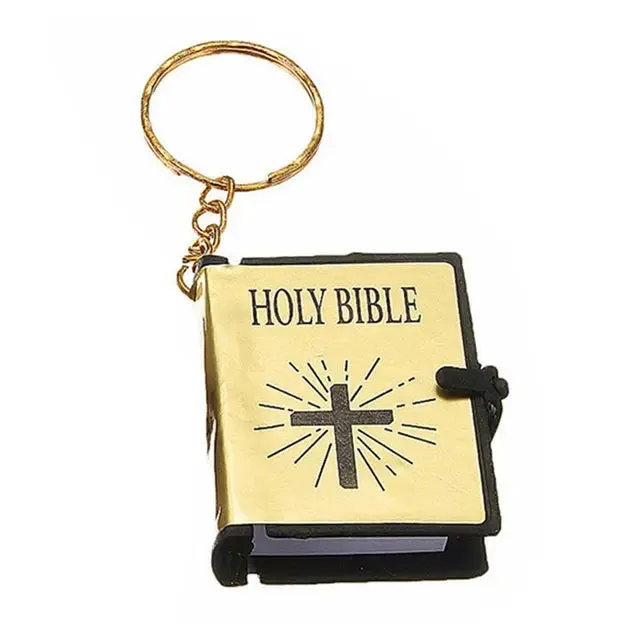 Mini Holy Bible Keychain Book Pendant