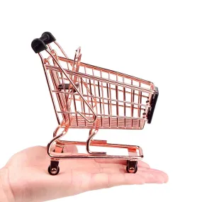 Mini Shopping Cart - Rose Gold