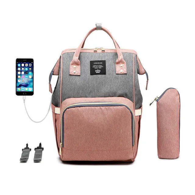 Premium Diaper Bag With USB u2