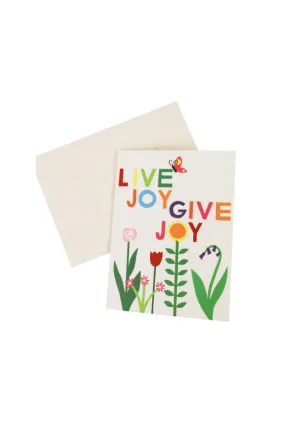 "Live Joy Give Joy" Cat Card   Sticker