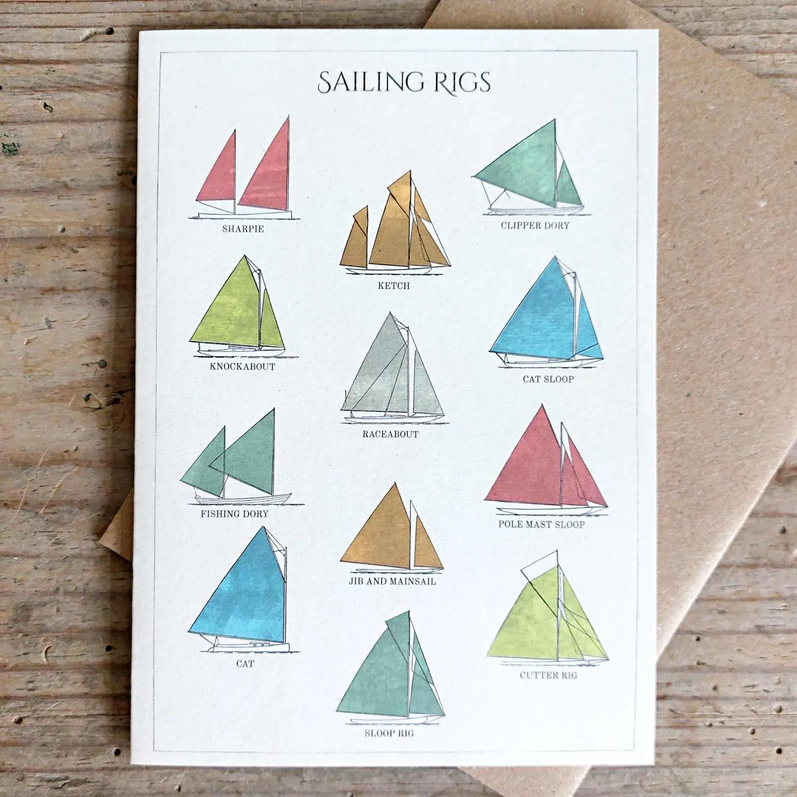 Sailing Rigs - Greeting Card