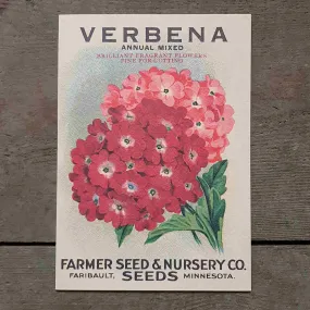 Verbena Greeting Card